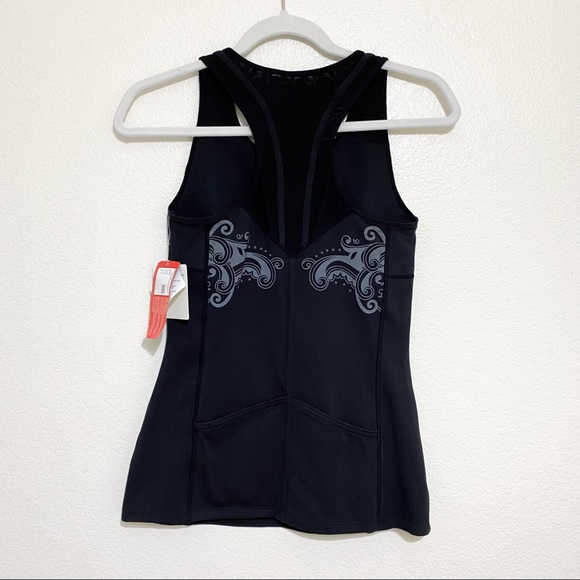 Athleta Black Athletic Racerback Tank Top Size XS - Picture 3 of 5